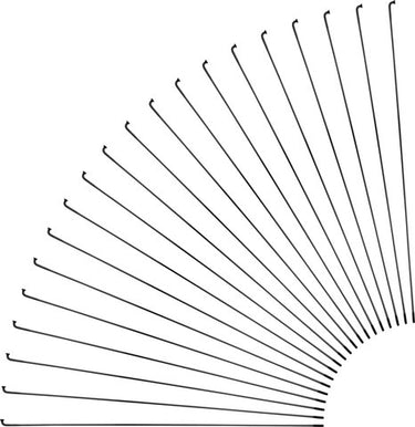 Sapim d-light j-bend spokes + nipples - 20-pack