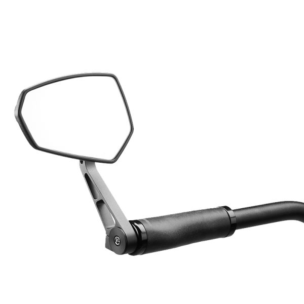 Afbeelding laden in galerijviewer, Ergotec Spiegel M-77 korte arm 120 x 80-55 mm aluminium zwart gezandstraald
