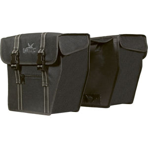 Greenlands dubbele fietstas city 25 liter zwart