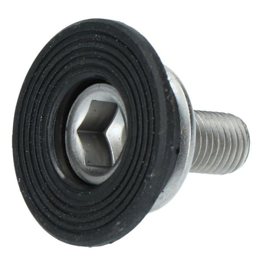 Shimano crank bevestigingsbout met afdekkap fc-tx501 fc-ty501 - zwart zilver