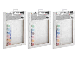 Moxy schilderen op nummer canvas kerstmis - 29,7x19,5cm