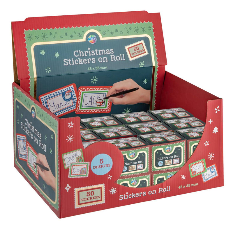 Afbeelding laden in galerijviewer, Moxy stickers op rol 5 designs - 50st.
