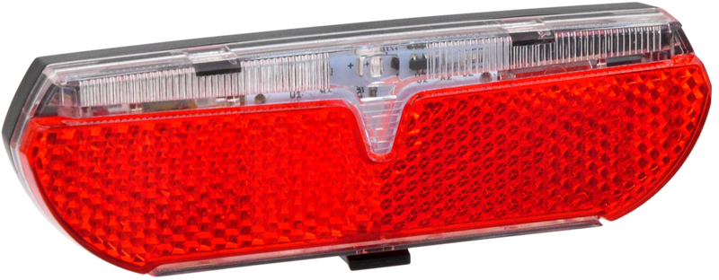 Afbeelding laden in galerijviewer, Edge Dragerachterlicht City Slimline-2 80mm StVZO keurmerk incl. batterijen

