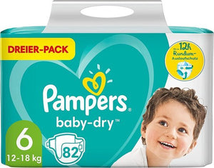Pampers baby dry maat 6 mega pack 82 luiers