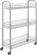 Metaltex badkamer- keukentrolley slim 84x56cm staal zilver