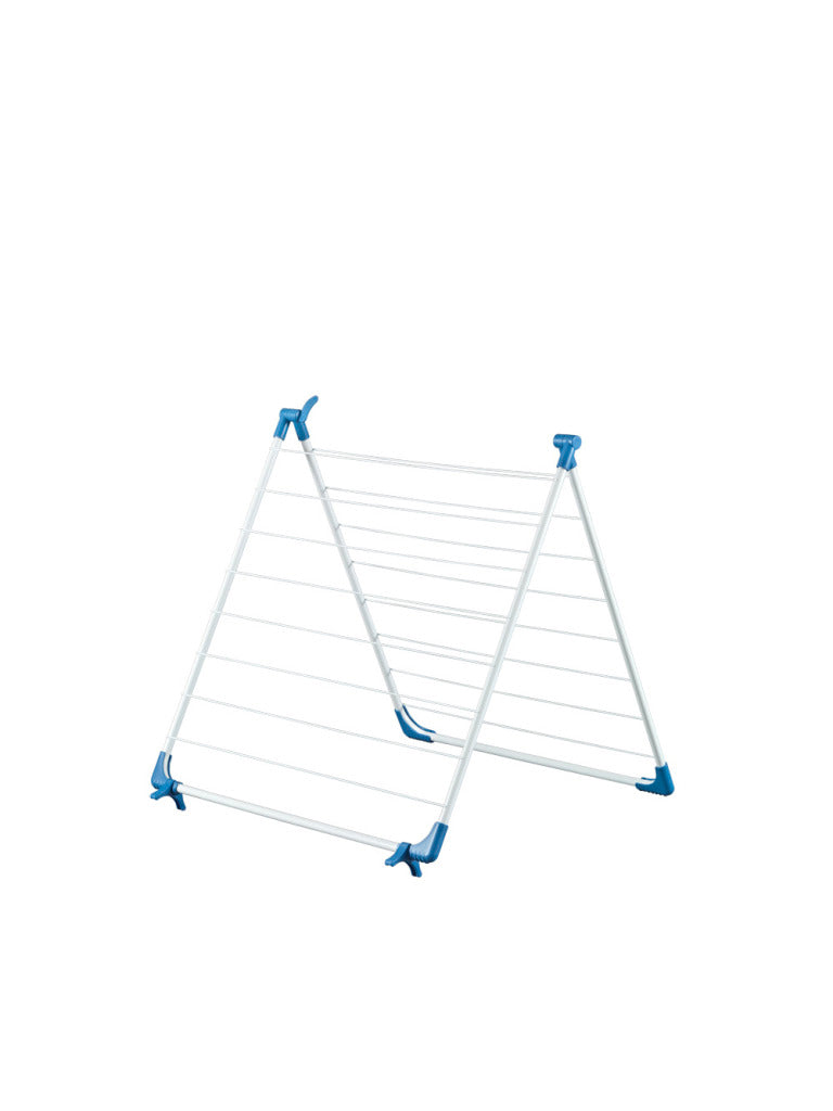 Afbeelding laden in galerijviewer, Metaltex cervino badkuipdroogrek 10 m drooglengte wit blauw
