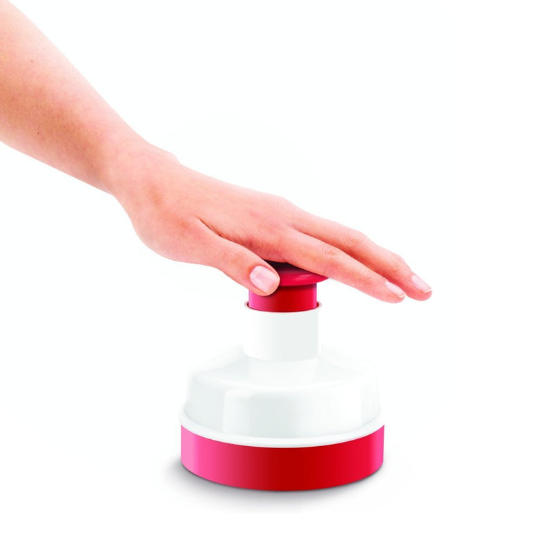 Afbeelding laden in galerijviewer, Metaltex kitchen helpers hamburgerpers 11 cm rood wit
