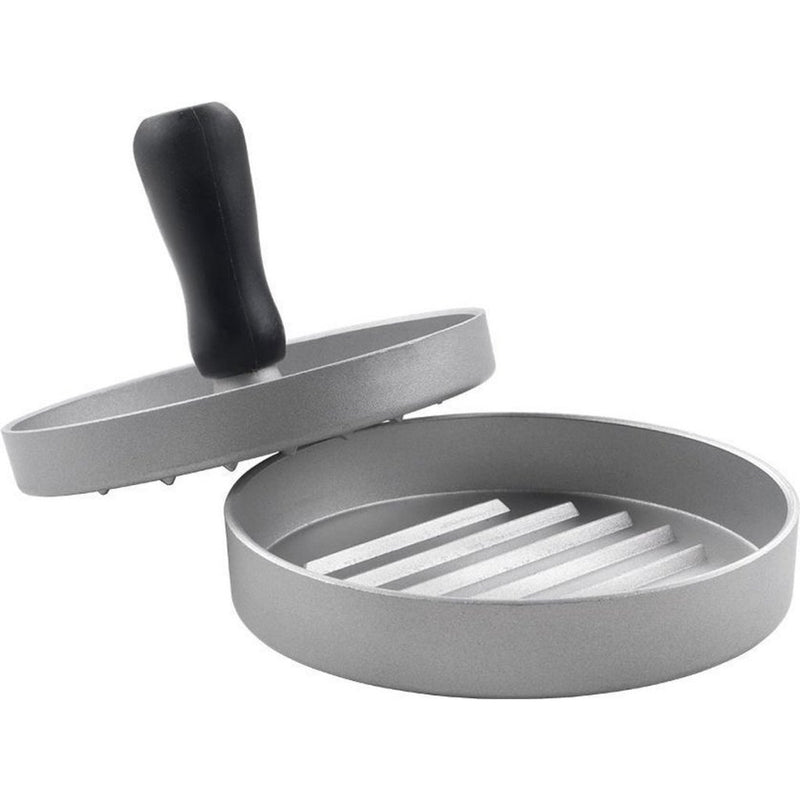 Afbeelding laden in galerijviewer, Metaltex kitchen helpers hamburgerpers 11.5 cm staal zwart
