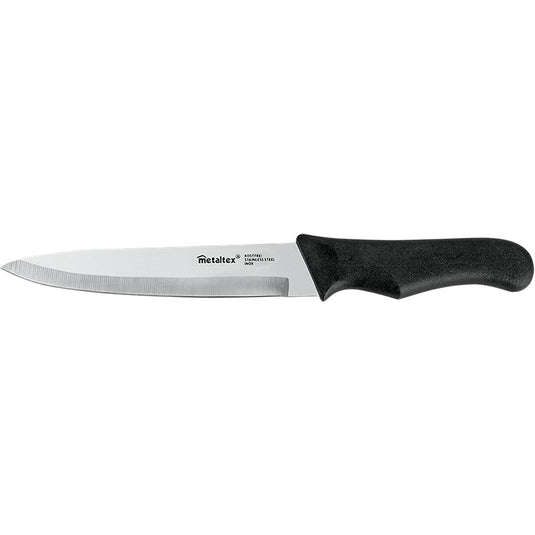 Metaltex basic line kookmes 28 cm zwart rvs