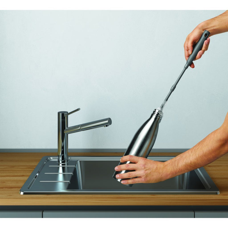 Afbeelding laden in galerijviewer, Metaltex around the sink borstel 30 40x3.5 cm grijs
