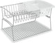 Tomado-metaltex tomado-metaltex silver afdruiprek 45x31x28cm 2 verdiepingen