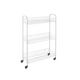 Metaltex slim rolwagen wit 3 etages 23x56x84cm