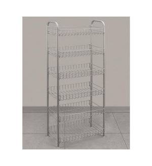 Metaltex voorraadrek chroom 6 etages