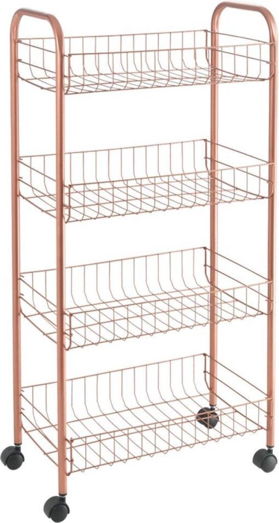 Afbeelding laden in galerijviewer, Metaltex Metaltex Trolleykastje Ascona 84x41cm Staal Koper
