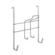 Metaltex over the door space saver strijksethouder 28x12x28 cm zilver