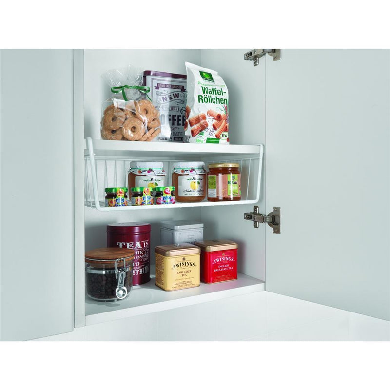 Afbeelding laden in galerijviewer, Metaltex hangmand 40x26x14 cm wit metaal
