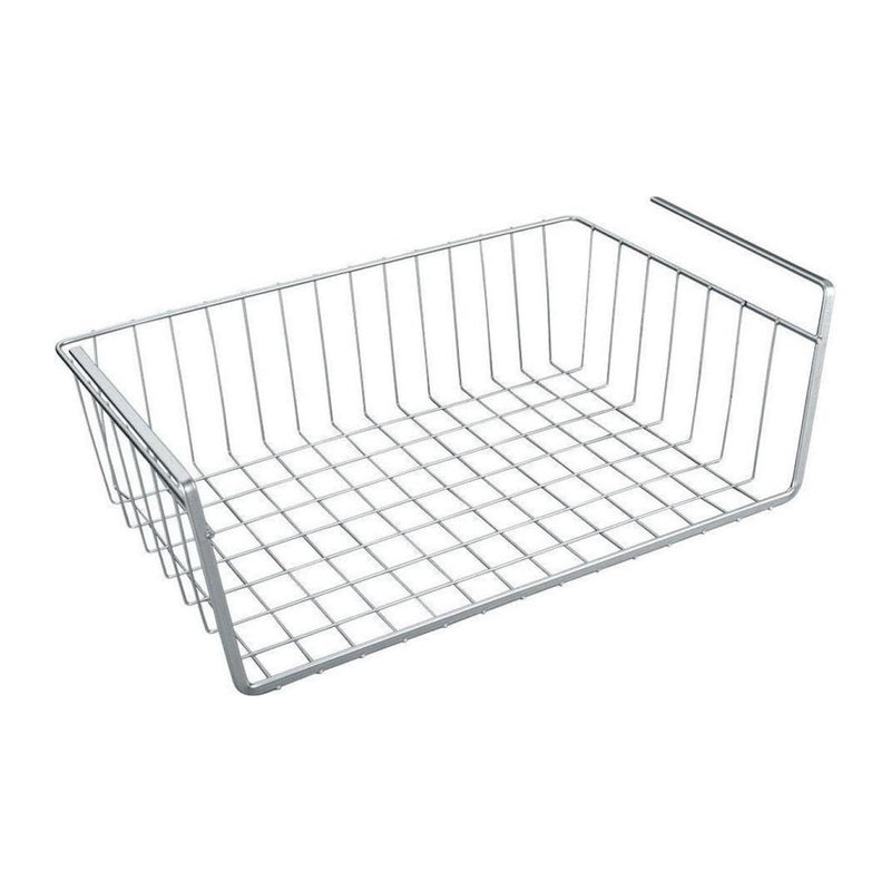 Afbeelding laden in galerijviewer, Metaltex kanguro opbergmand 40x26x14 cm zilver
