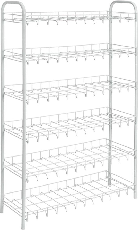 Tomado-metaltex tomado metaltex shoe 6 schoenenrek wit 64x23x104 cm 6 verdiepingen