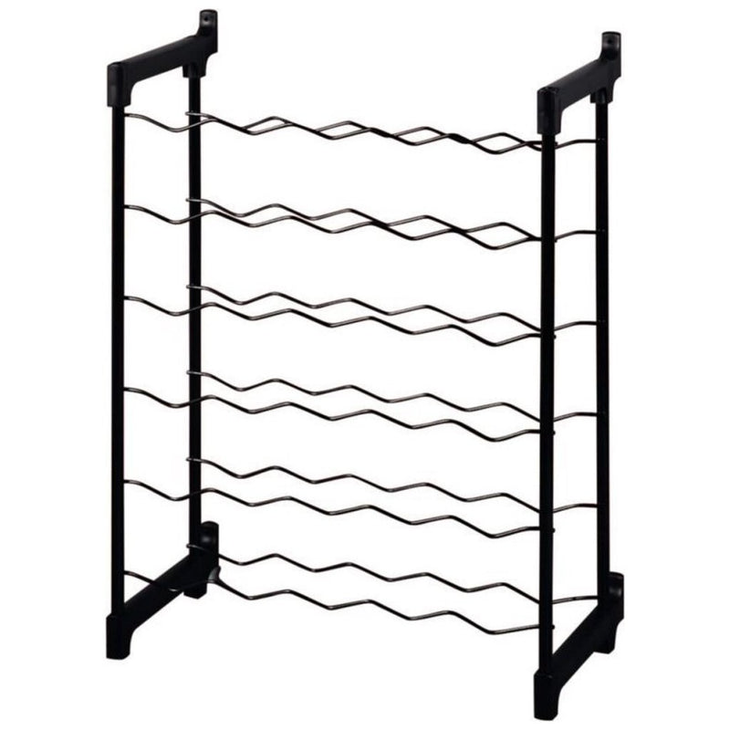 Afbeelding laden in galerijviewer, Tomado-metaltex chianti wijnrek voor 30 flessen 68x50x26 cm zwart
