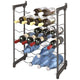 Tomado-metaltex chianti wijnrek voor 30 flessen 68x50x26 cm zwart