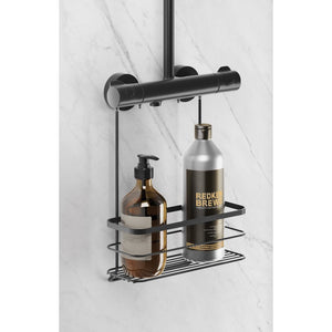 Metaltex doucherek 28x14x38 cm zwart metaal