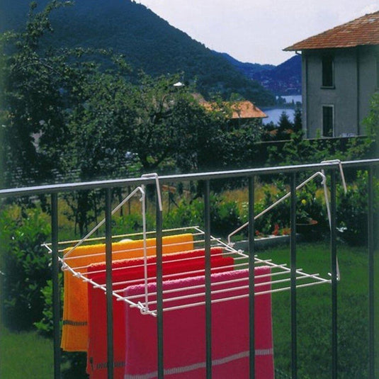 Metaltex tomado droogrek breda balkon hangdroogrek 7m wit