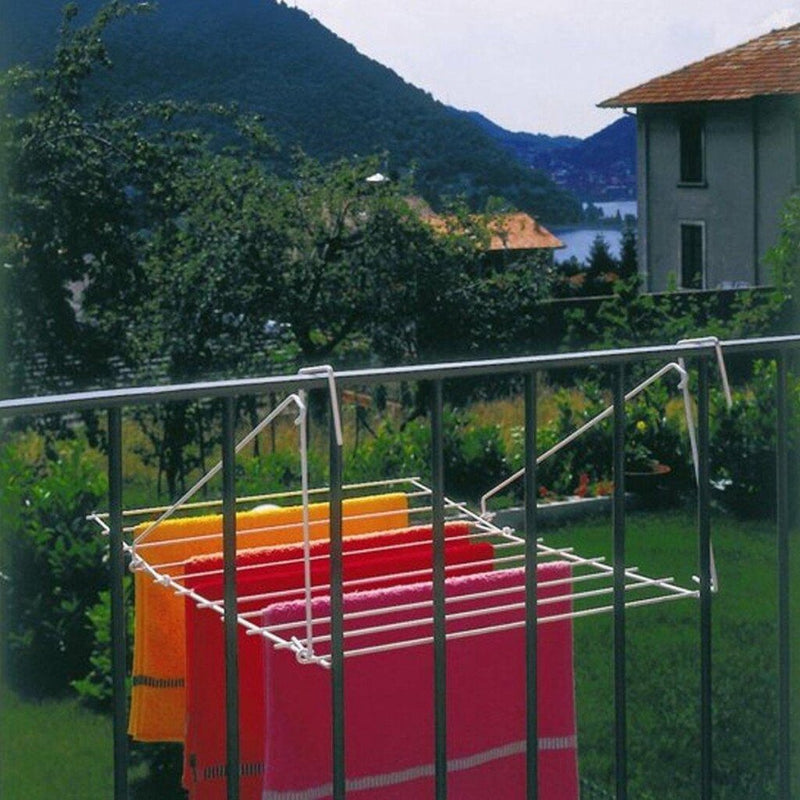 Afbeelding laden in galerijviewer, Metaltex tomado droogrek breda balkon hangdroogrek 7m wit
