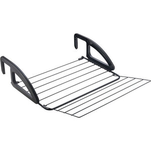 Tomado - droogrek hangend bries - 6 meter drooglengte - ophangen aan radiator, deur, douchewand of balkon - verstelbare ophanghaken - zwart