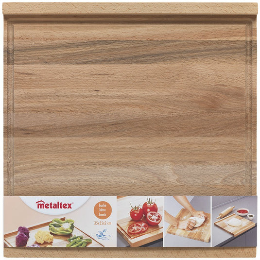 Metaltex beukenhouten plank 35x35x2 cm