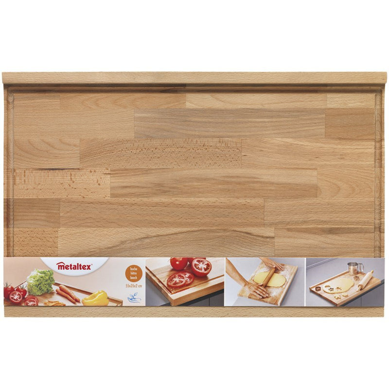 Afbeelding laden in galerijviewer, Metaltex beukenhouten plank 55x35x2 cm
