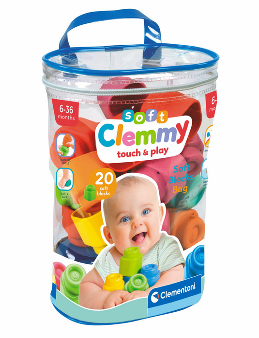 Clementoni baby clemmy set 20 zachte blokken