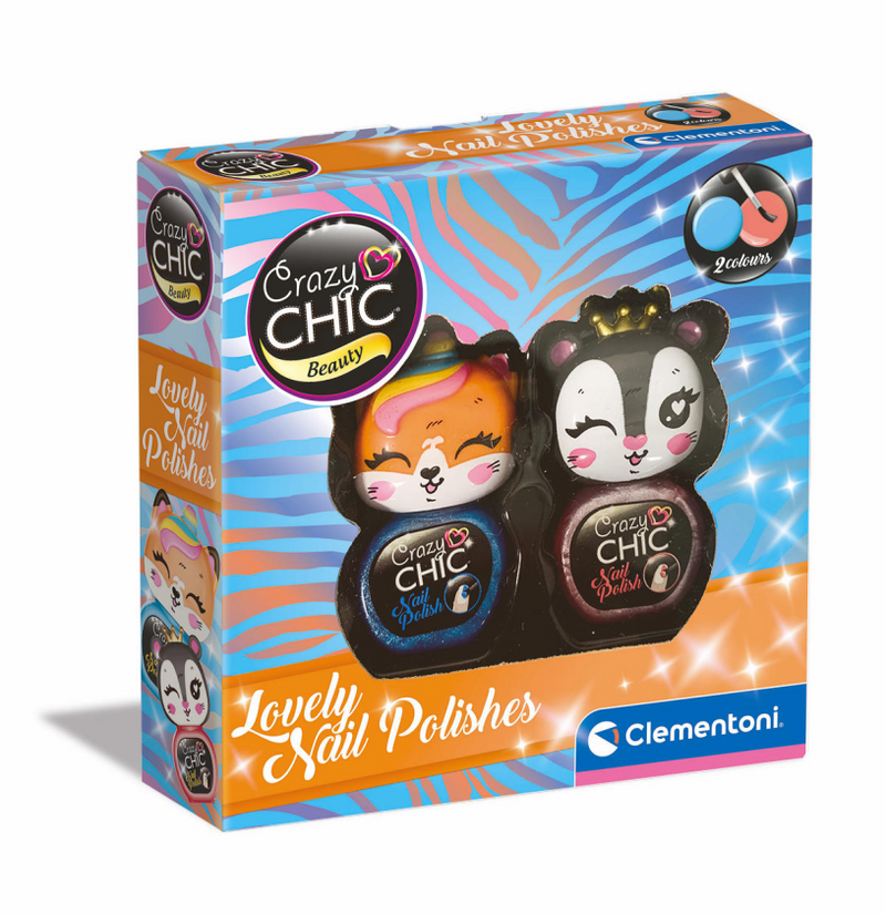 Afbeelding laden in galerijviewer, Clementoni crazy chic nagellak set paars oranje
