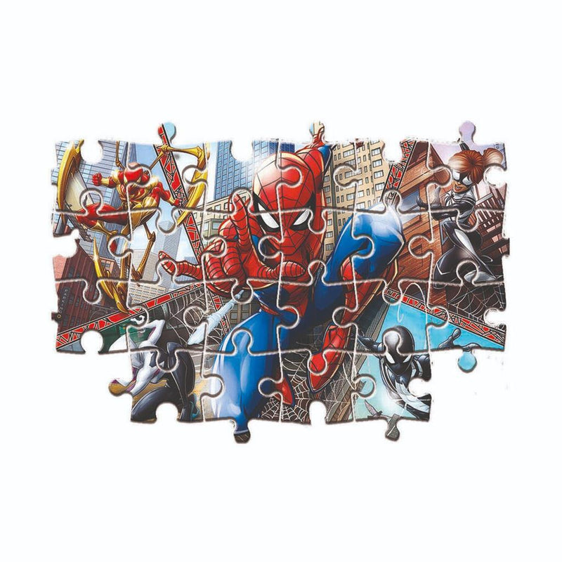 Afbeelding laden in galerijviewer, Clementoni supercolor puzzel spiderman 2x60 stukjes
