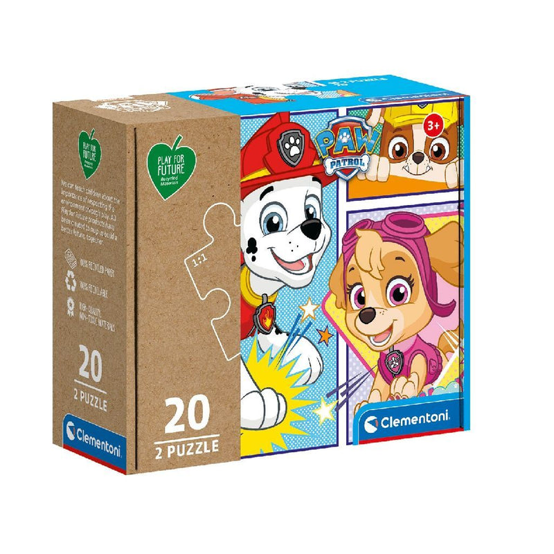 Afbeelding laden in galerijviewer, Clementoni puzzel paw patrol 2x20 stukjes
