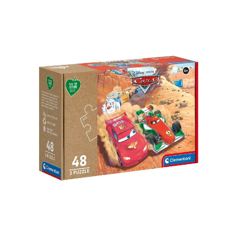 Afbeelding laden in galerijviewer, Clementoni puzzel disney cars 3x48 stukjes
