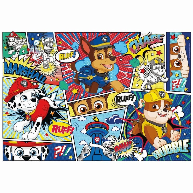 Afbeelding laden in galerijviewer, Clementoni supercolor puzzel paw patrol strip 104 stukjes
