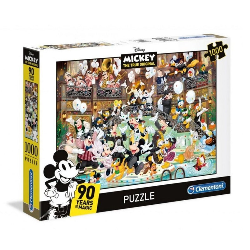 Afbeelding laden in galerijviewer, Clementoni puzzel disney mickey 90 years of magic 1000 stukjes
