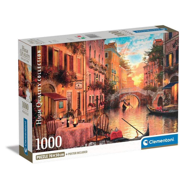 Afbeelding laden in galerijviewer, Clementoni high quality collection puzzel + poster veneti euml; 1000 stukjes
