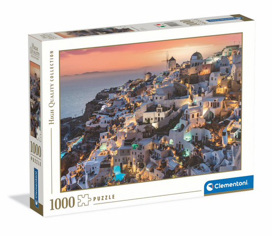 Clementoni puzzel high quality 1000 stukjes santorini