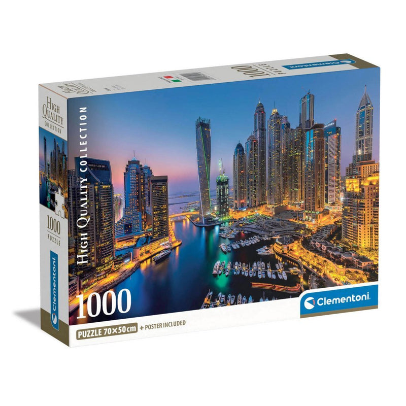 Afbeelding laden in galerijviewer, Clementoni high quality collection puzzel + poster dubai 1000 stukjes
