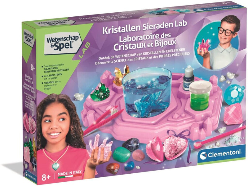 Afbeelding laden in galerijviewer, Clementoni wetenschap en spel - kristallen sieraden lab
