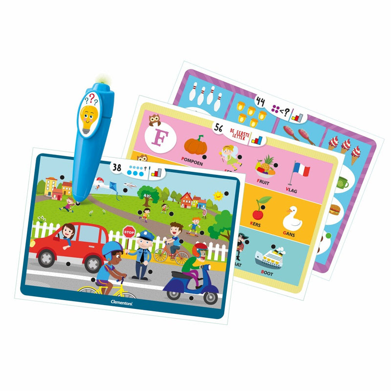 Afbeelding laden in galerijviewer, Clementoni education - interactieve pen 1000 quiz - met bordspel - educatief speelgoed 3-6 jaar

