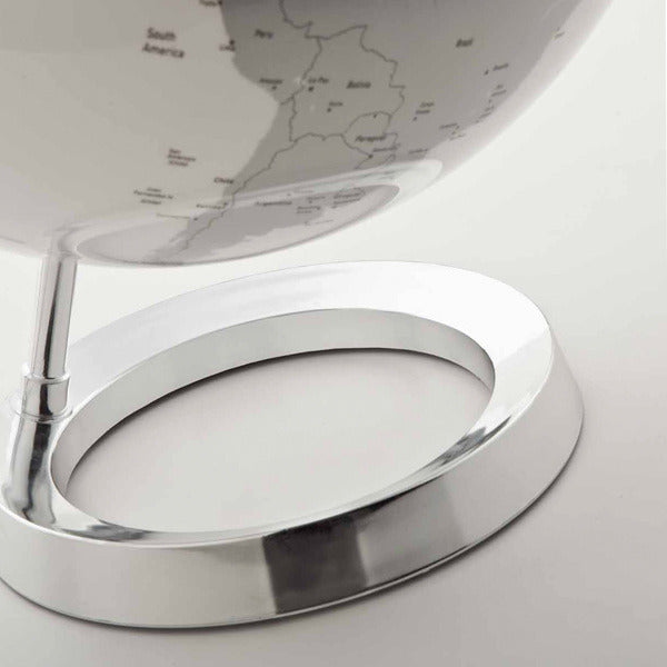 Afbeelding laden in galerijviewer, Atmosphere nr-0331f7ns-gb globe bright chrome 30cm diameter kunststof voet engelstalig
