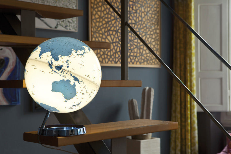Afbeelding laden in galerijviewer, Atmosphere Atmosphere NR-0331F7N5-GB Globe Bright HOT Blue 30cm Diameter Kunststof Voet Met Verlichting
