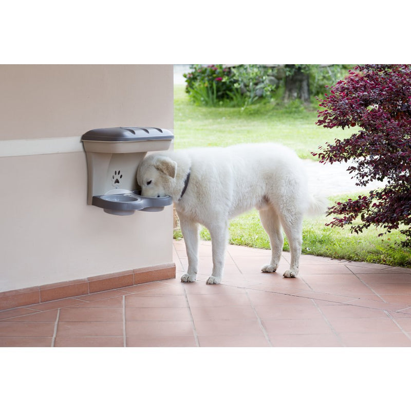 Afbeelding laden in galerijviewer, Bama pet hondenvoederbak 50x29x52 cm taupe
