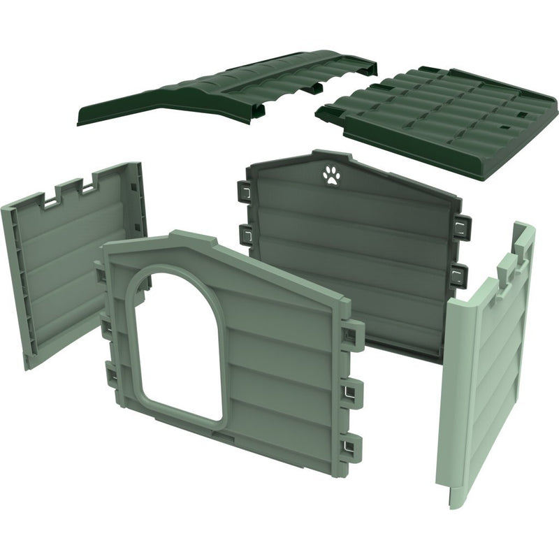 Afbeelding laden in galerijviewer, Bama pet cuccia hondenhok 89x75x62 cm groen
