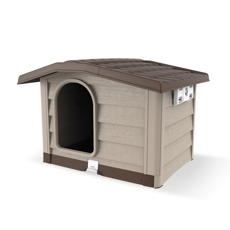 Afbeelding laden in galerijviewer, Bama pet cuccia hondenhok 89x75x62 cm beige taupe
