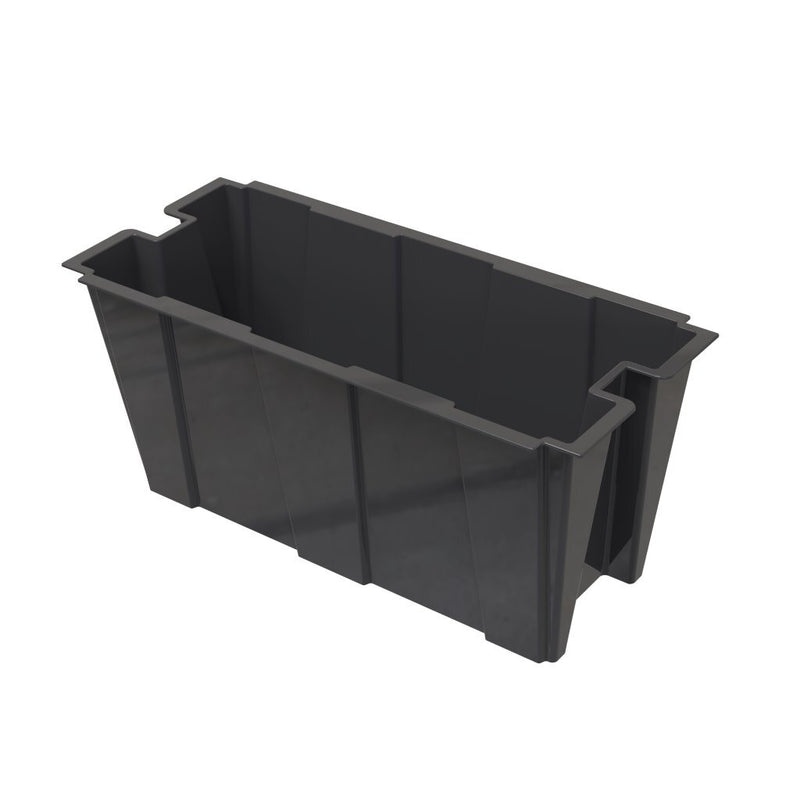Afbeelding laden in galerijviewer, Bama fioriera binnen plantenbak 63l 79x35x37 cm zwart
