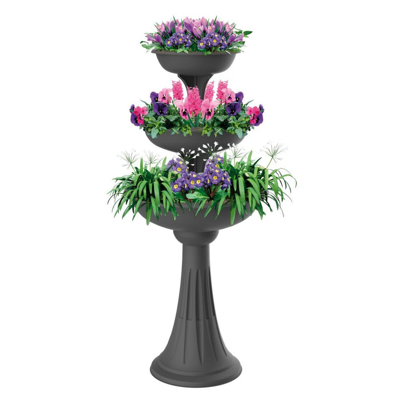 Afbeelding laden in galerijviewer, Bama trevy fioriera plantenbak 50x114 cm antraciet
