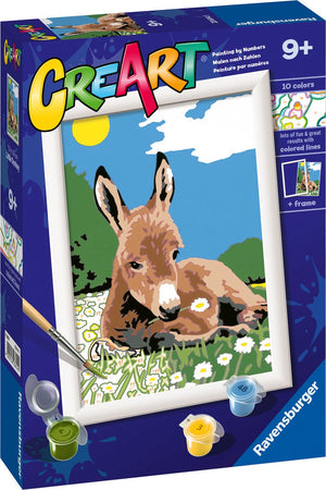 Ravensburger creart little donkey - schilderen op nummer voor kinderen